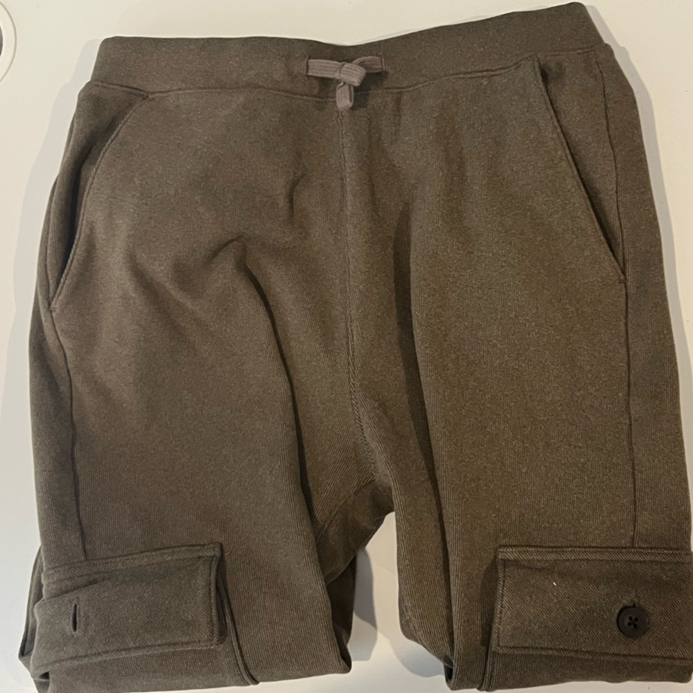 Abercrombie and Kids Casual Brown Sweatpants with Button Detail